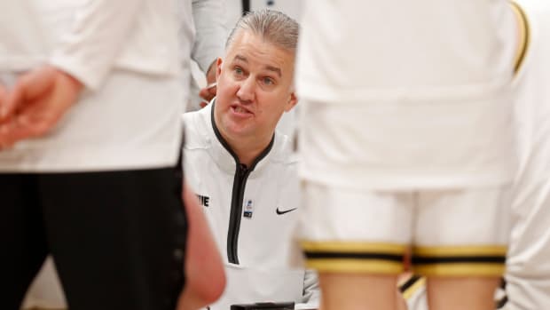 matt painter huddle vs penn state 